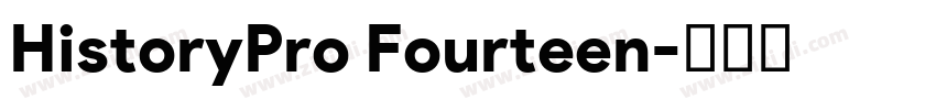 HistoryPro Fourteen字体转换